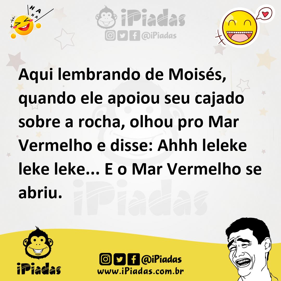 Ilustração de Aqui lembrando de Moisés, quando ele apoiou seu cajado sobre a rocha,... no iPiadas