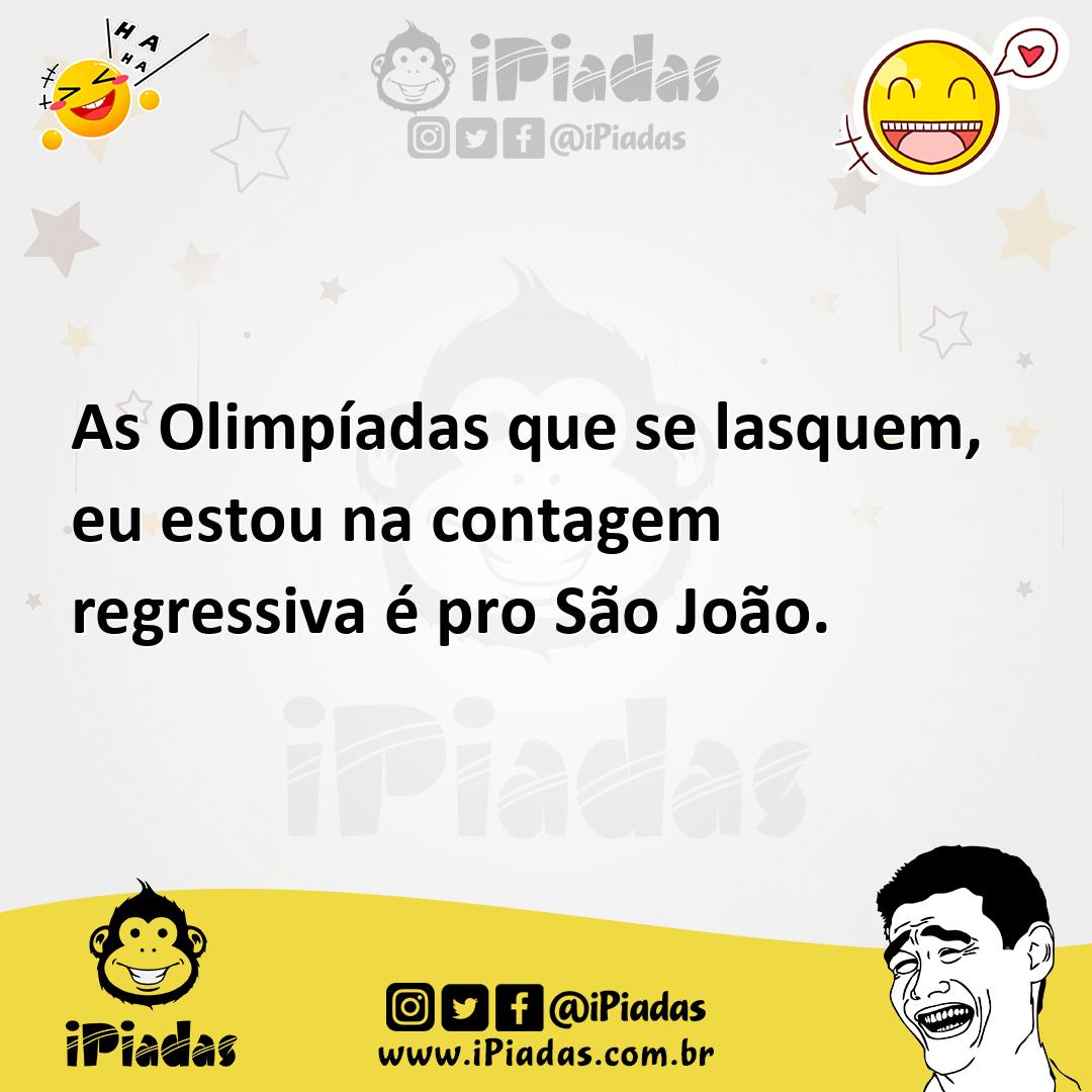 Ilustração de As Olimpíadas que se lasquem, eu estou na contagem regressiva é pro Sã... no iPiadas
