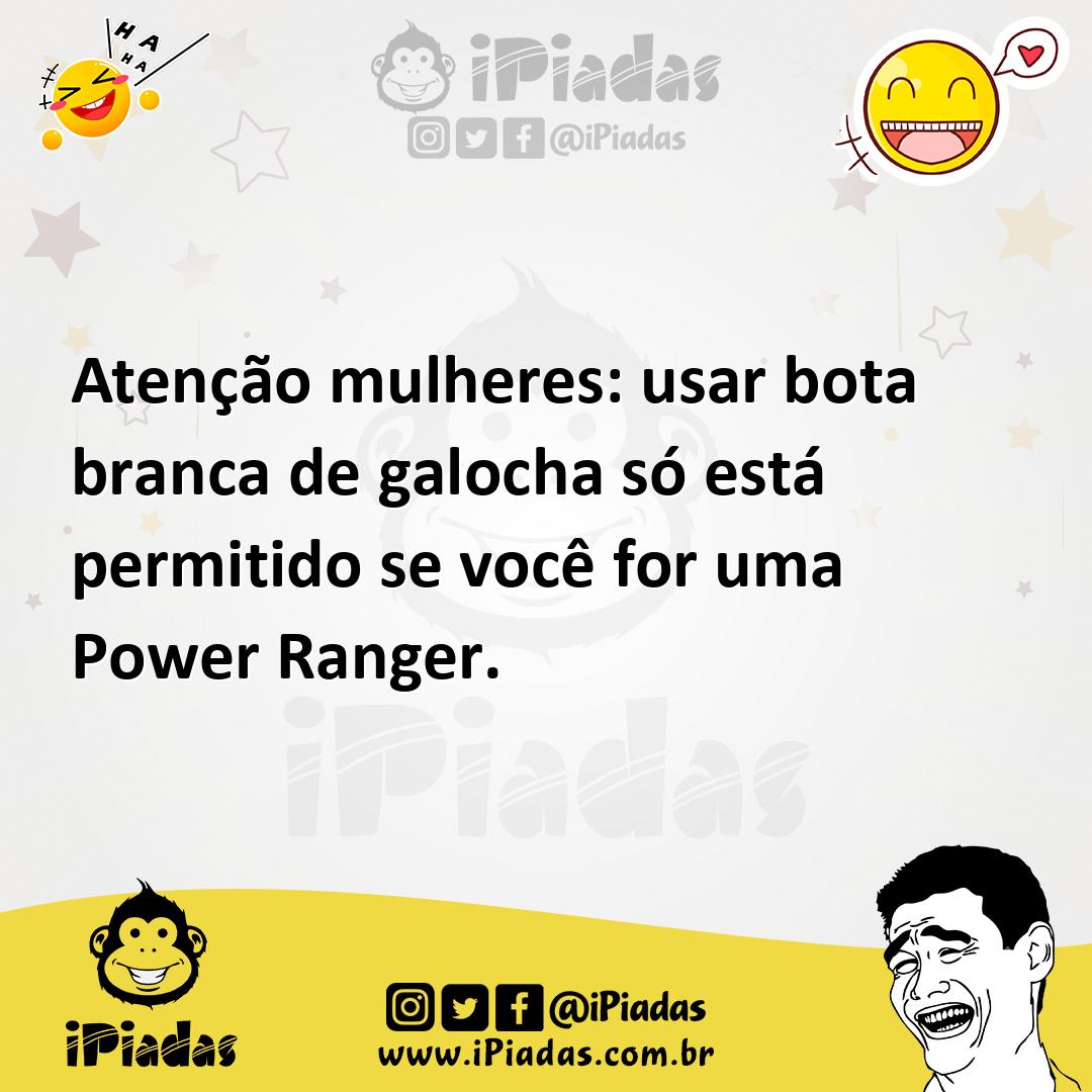 Ilustração de Atenção mulheres: usar bota branca de galocha só está permitido se voc... no iPiadas