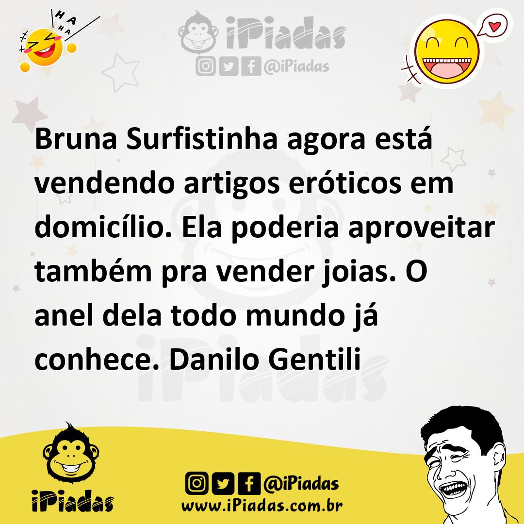 Ilustração de Bruna Surfistinha agora está vendendo artigos eróticos em domicílio. E... no iPiadas