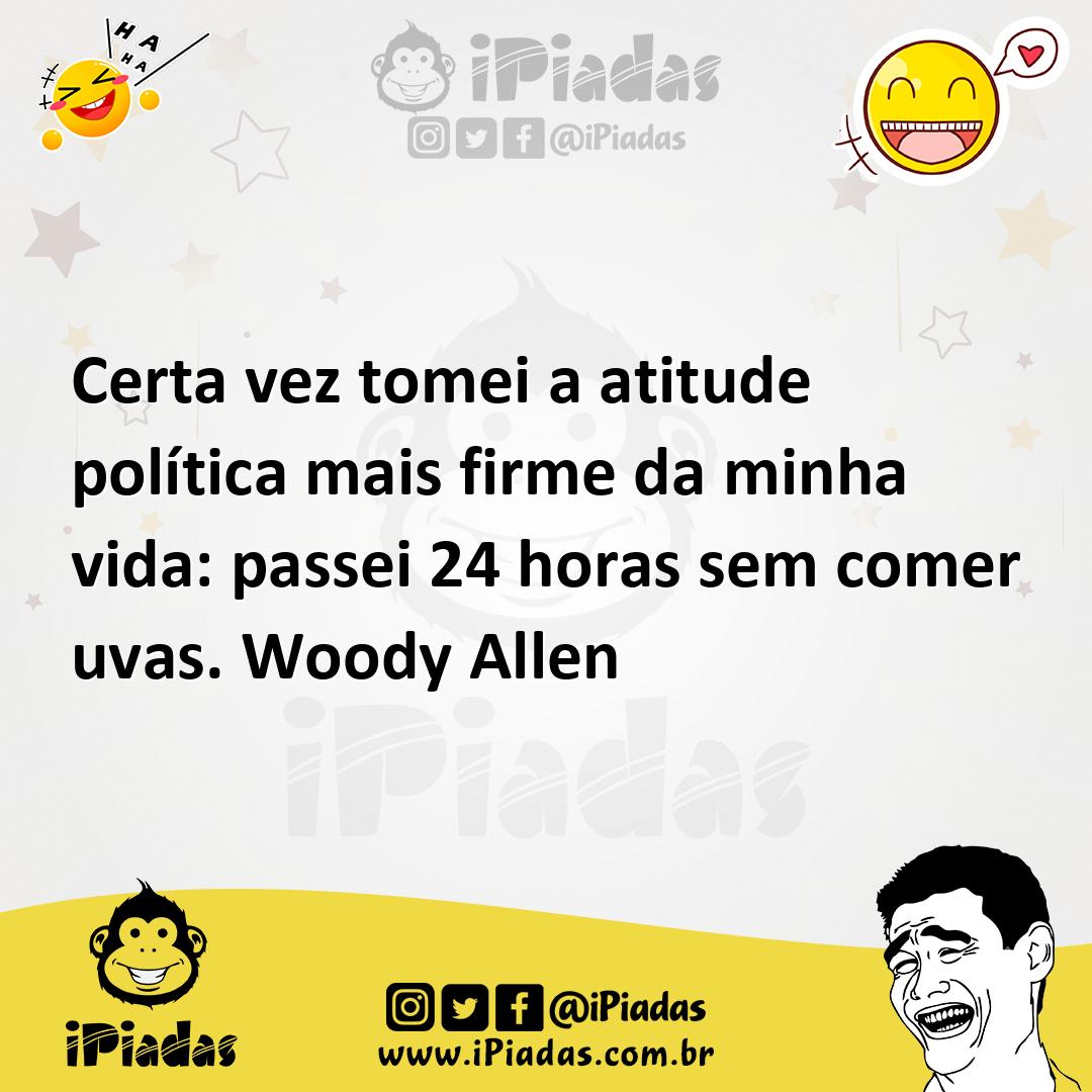 Ilustração de Certa vez tomei a atitude política mais firme da minha vida: passei 24... no iPiadas