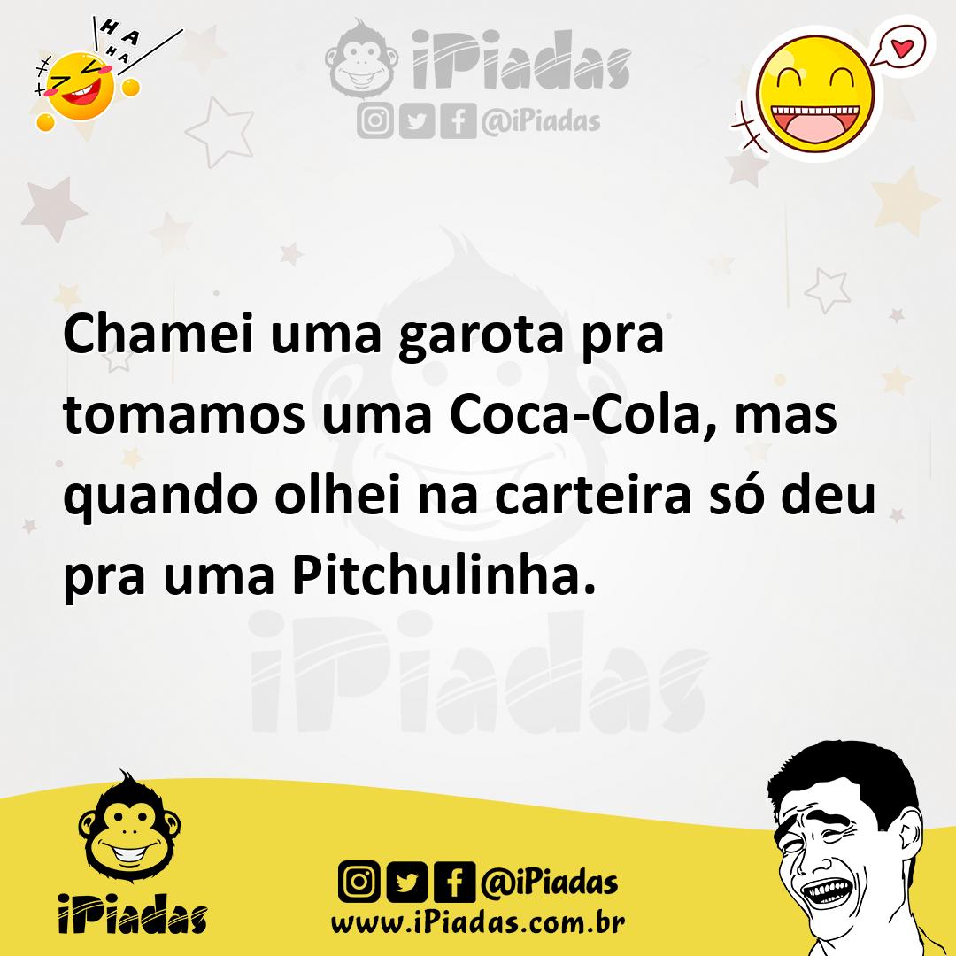 Ilustração de Chamei uma garota pra tomamos uma Coca-Cola, mas quando olhei na carte... no iPiadas