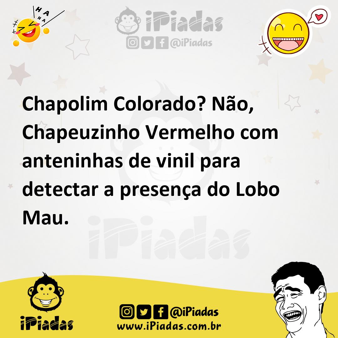 Ilustração de Chapolim Colorado? Não, Chapeuzinho Vermelho com anteninhas de vinil p... no iPiadas