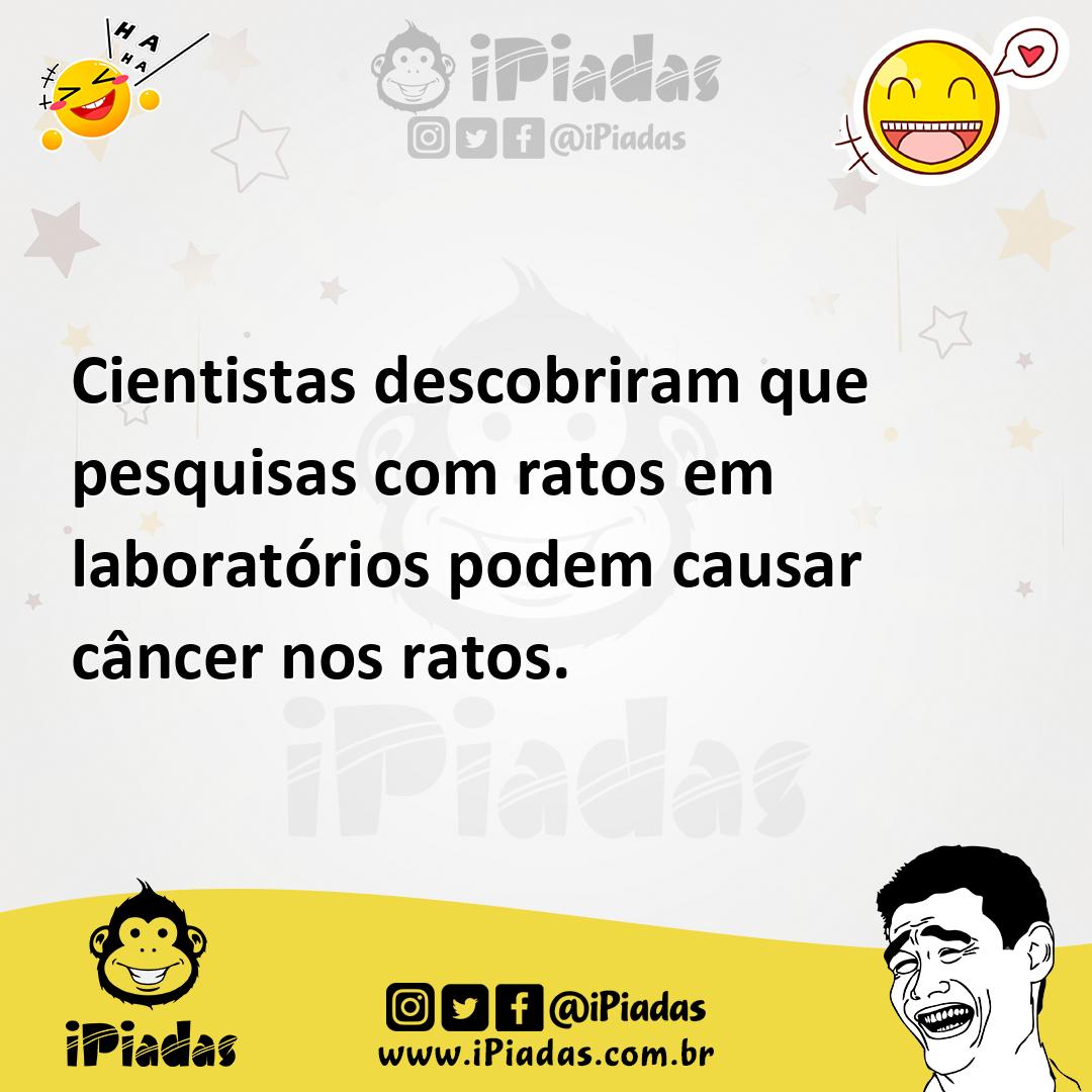 Ilustração de Cientistas descobriram que pesquisas com ratos em laboratórios podem c... no iPiadas
