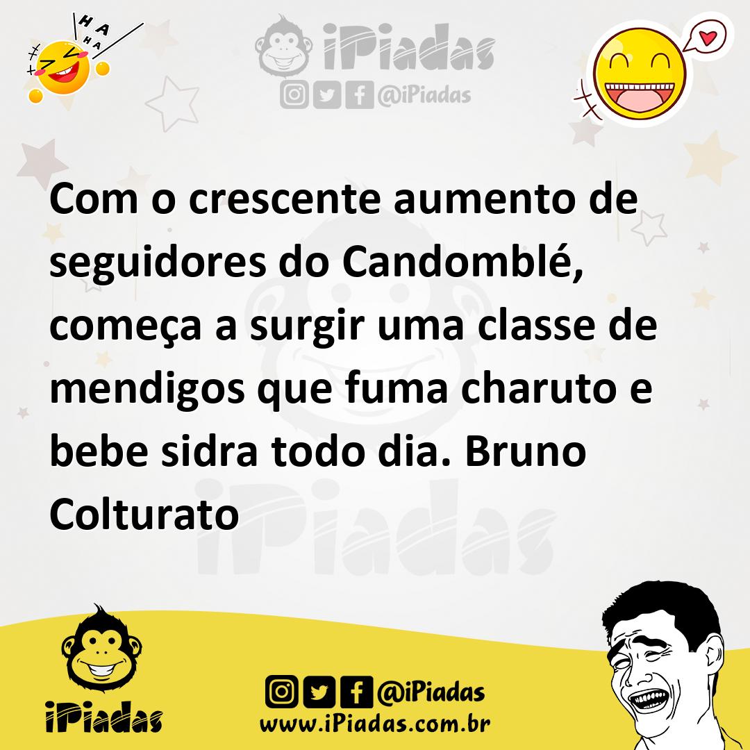 Ilustração de Com o crescente aumento de seguidores do Candomblé, começa a surgir um... no iPiadas