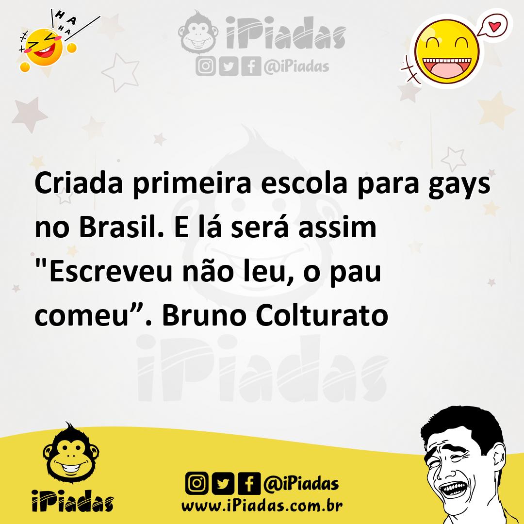 Ilustração de Criada primeira escola para gays no Brasil. E lá será assim "Escreveu... no iPiadas