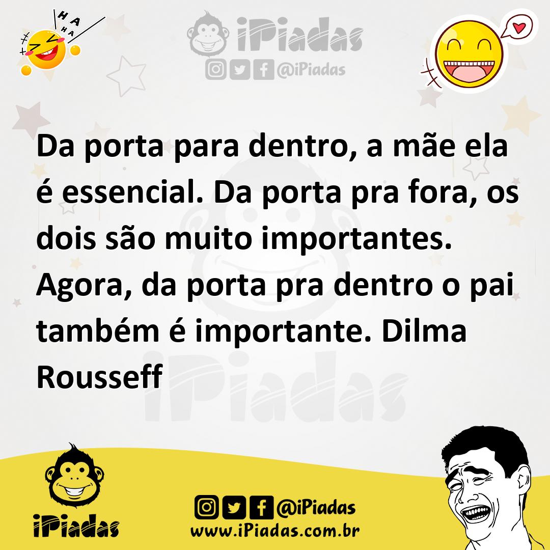 Ilustração de Da porta para dentro, a mãe ela é essencial. Da porta pra fora, os doi... no iPiadas