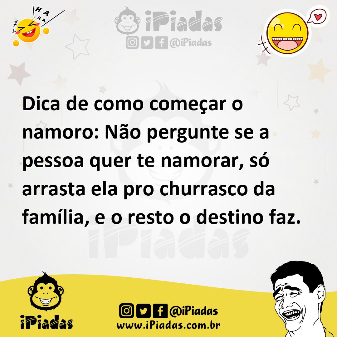 Ilustração de Dica de como começar o namoro: Não pergunte se a pessoa quer te namora... no iPiadas