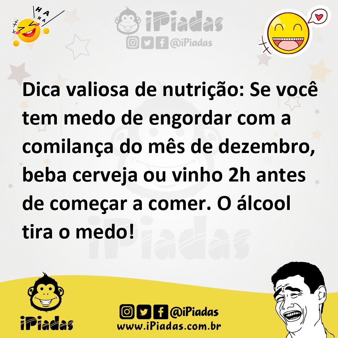 Ilustração de Dica valiosa de nutrição: Se você tem medo de engordar com a comilança... no iPiadas