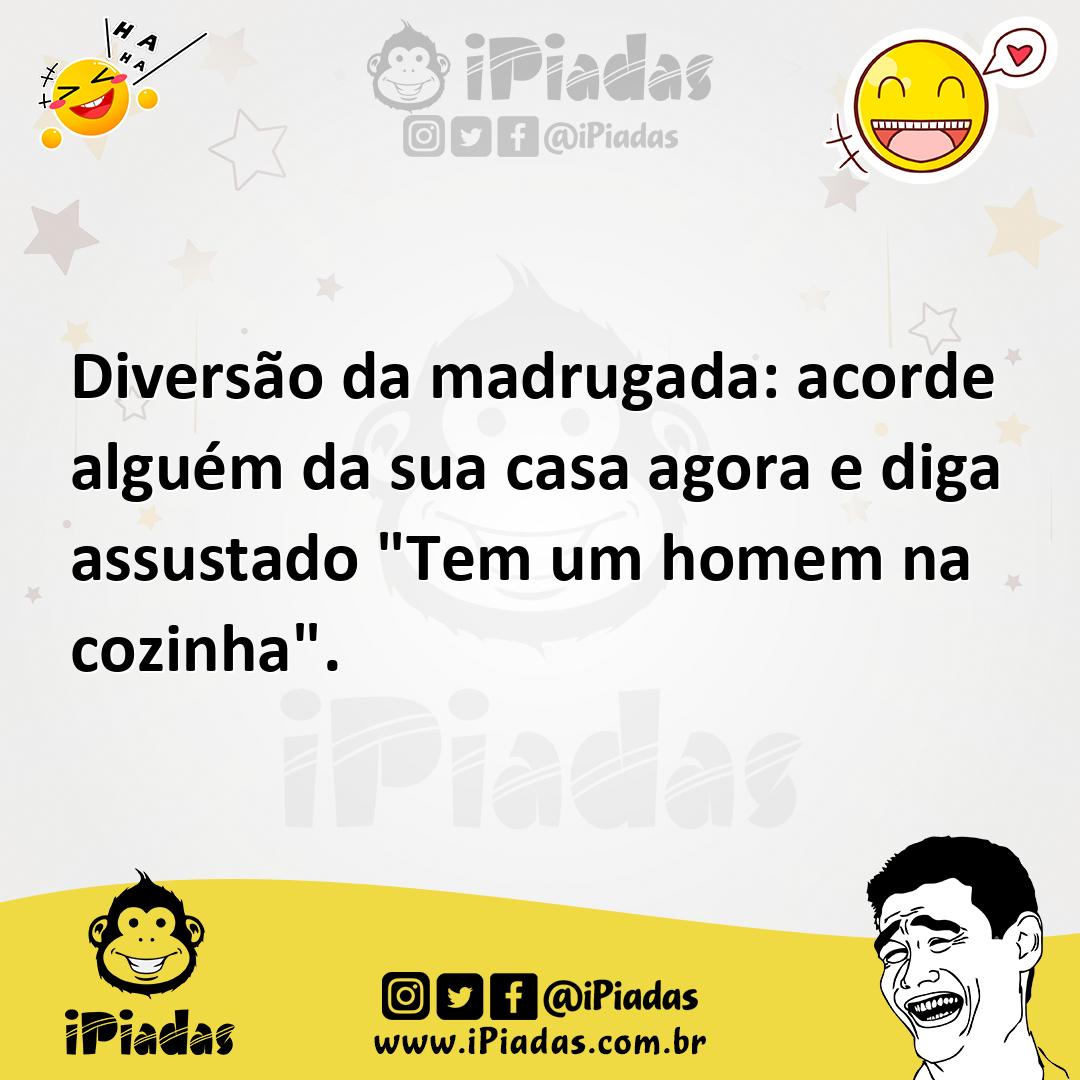 Ilustração de Diversão da madrugada: acorde alguém da sua casa agora e diga assustad... no iPiadas