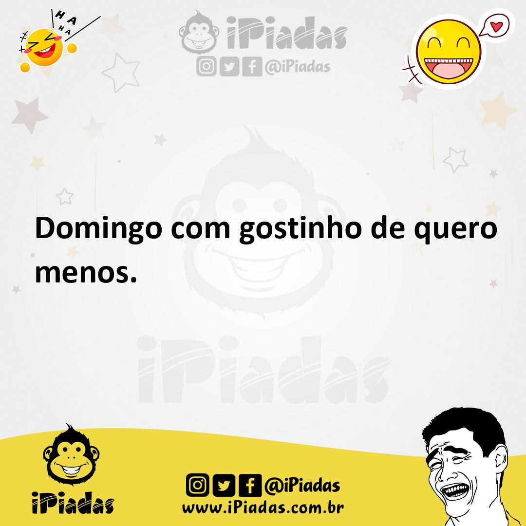 Ilustração de Domingo com gostinho de quero menos. no iPiadas
