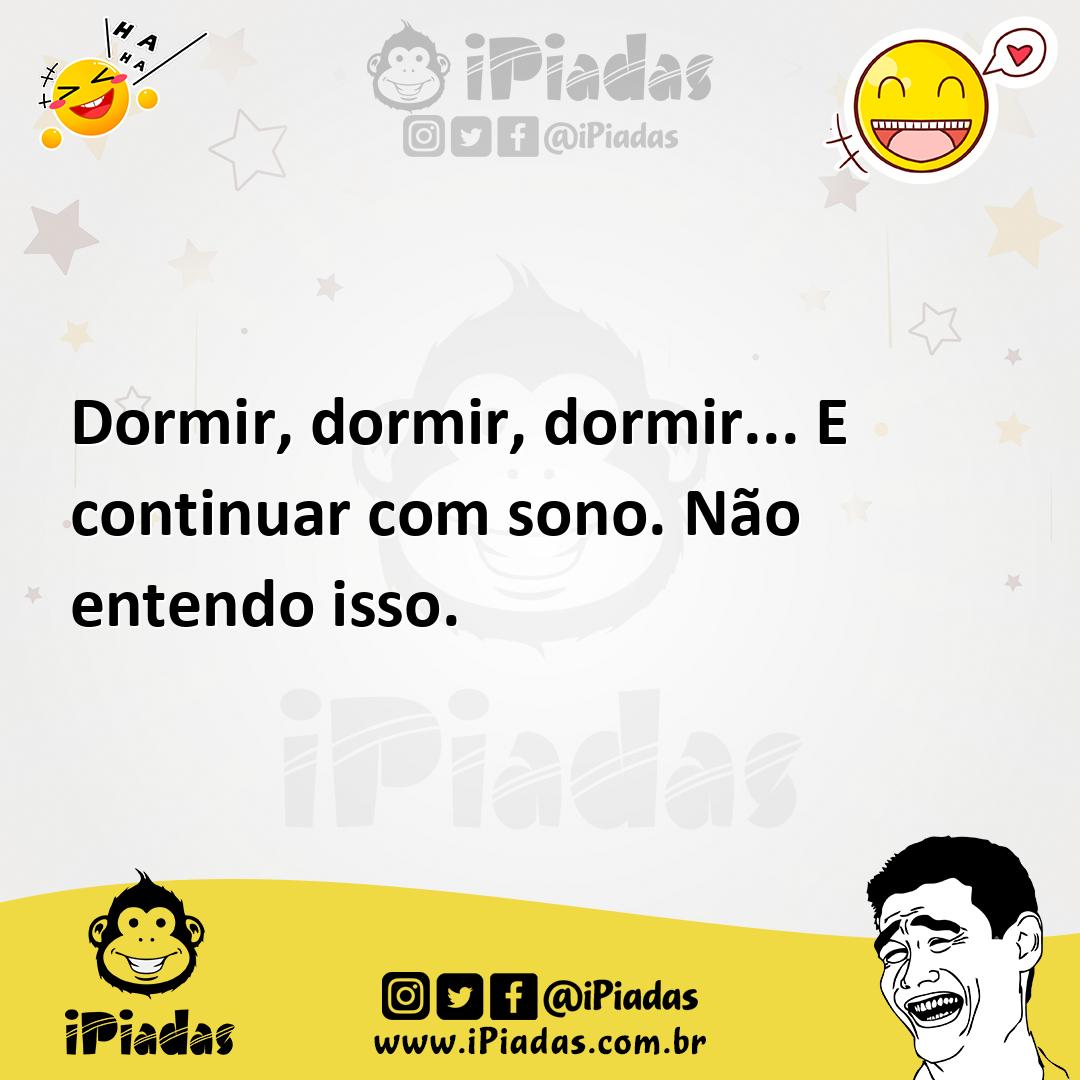 Ilustração de Dormir, dormir, dormir... E continuar com sono. Não entendo isso. no iPiadas