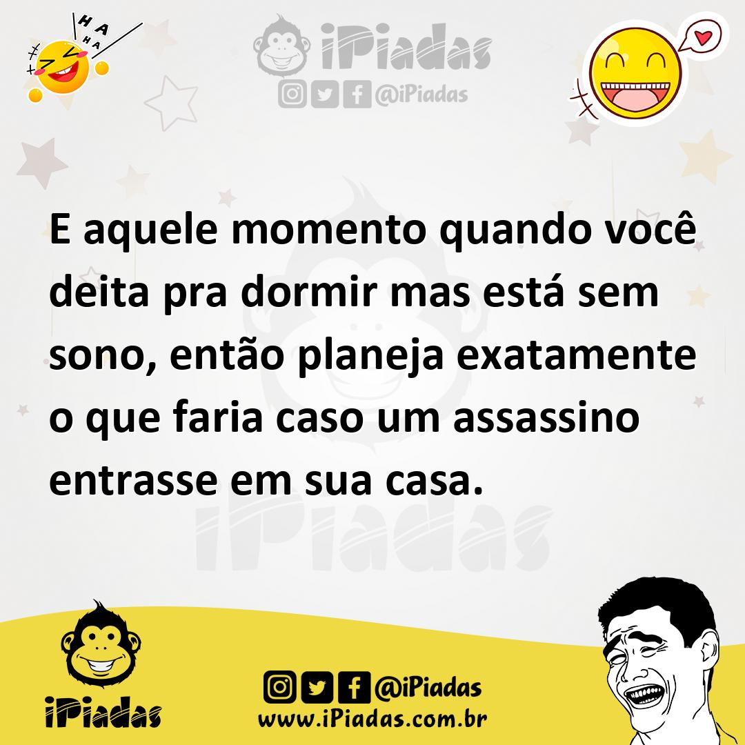 Ilustração de E aquele momento quando você deita pra dormir mas está sem sono, então... no iPiadas