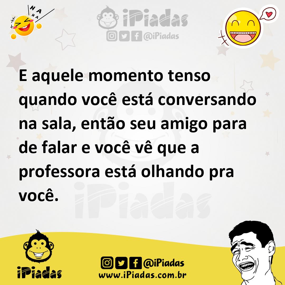 Ilustração de E aquele momento tenso quando você está conversando na sala, então seu... no iPiadas