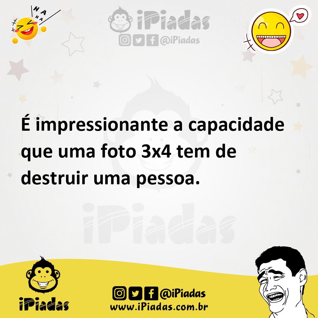 Ilustração de É impressionante a capacidade que uma foto 3x4 tem de destruir uma pes... no iPiadas