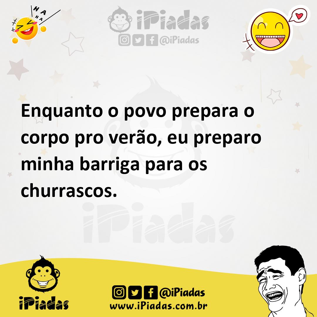 Ilustração de Enquanto o povo prepara o corpo pro verão, eu preparo minha barriga pa... no iPiadas