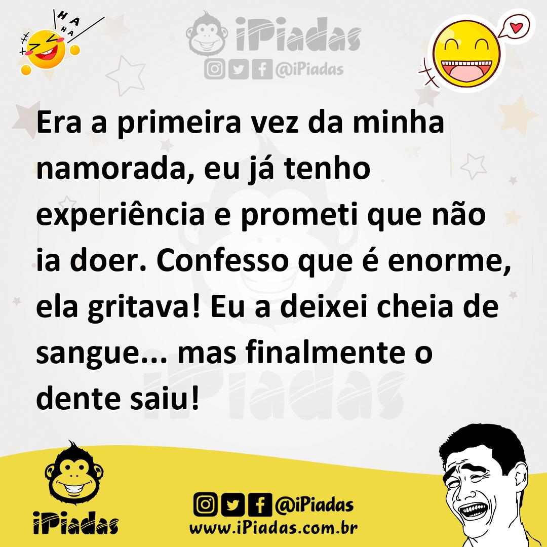 Ilustração de Era a primeira vez da minha namorada, eu já tenho experiência e promet... no iPiadas