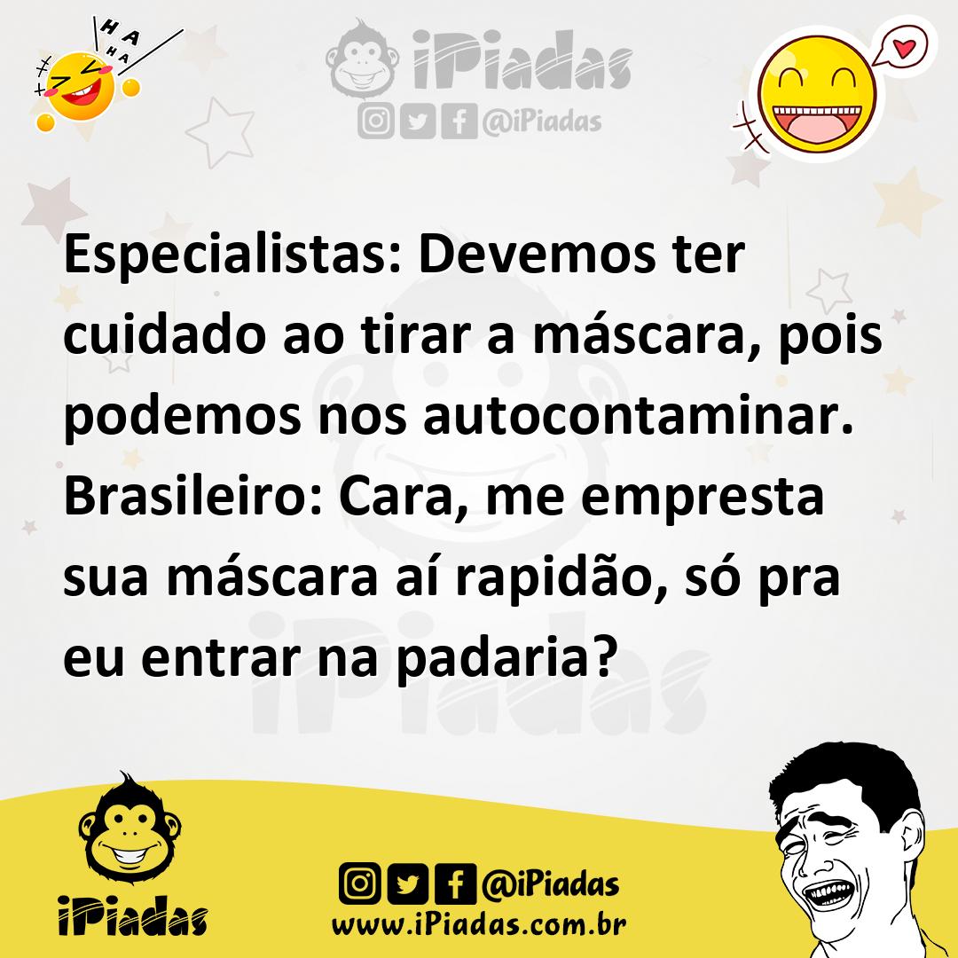 Ilustração de Especialistas: Devemos ter cuidado ao tirar a máscara, pois podemos no... no iPiadas