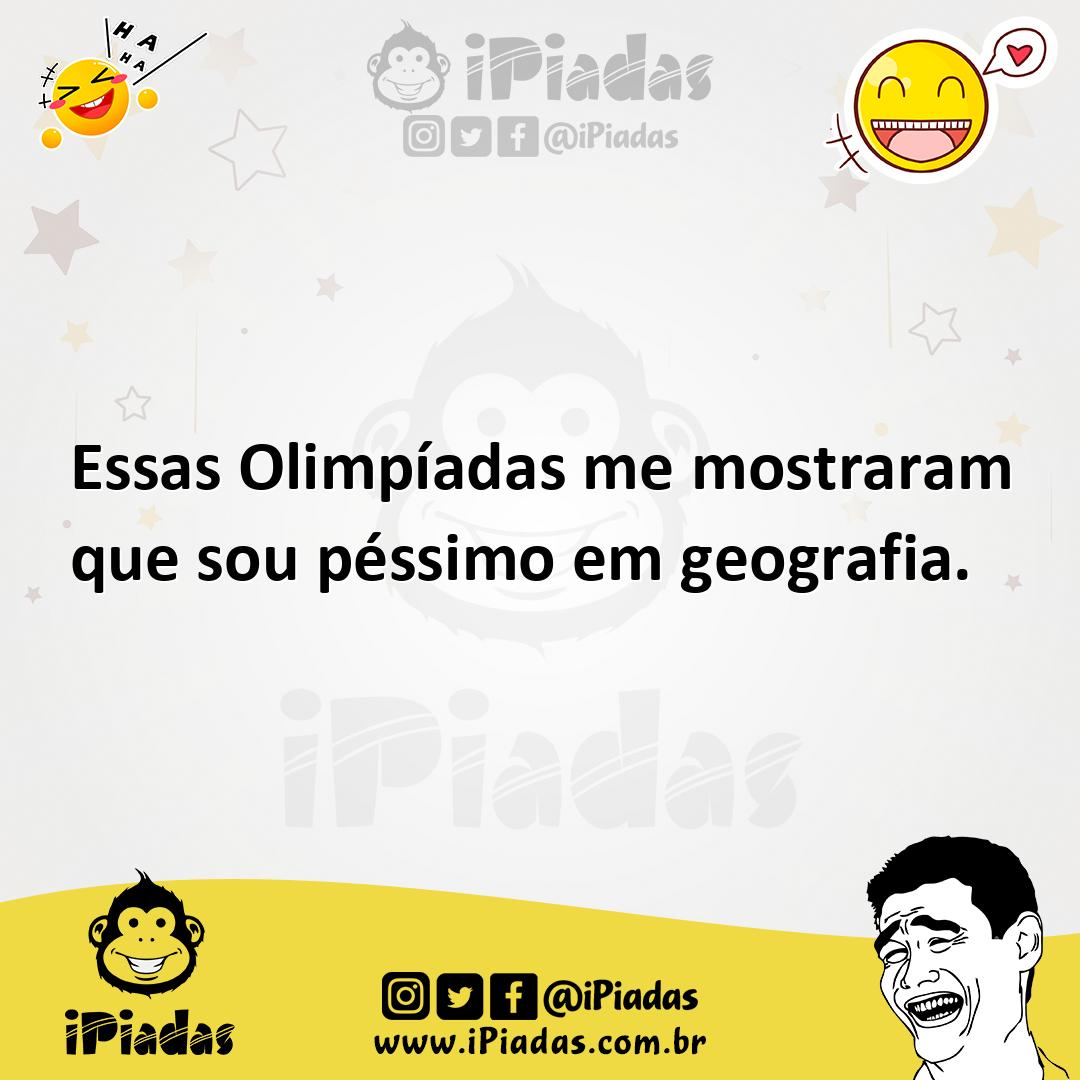 Ilustração de Essas Olimpíadas me mostraram que sou péssimo em geografia. no iPiadas