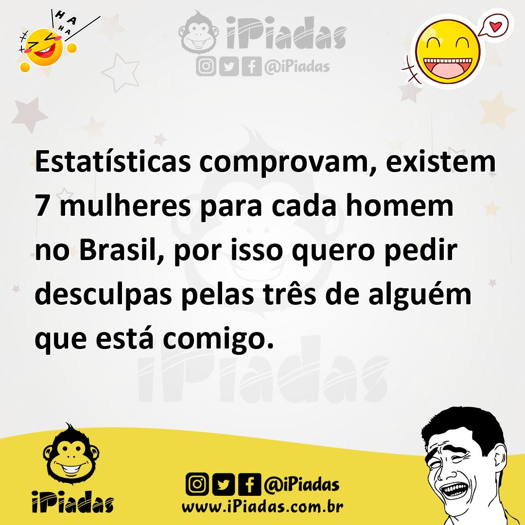 Ilustração de Estatísticas comprovam, existem 7 mulheres para cada homem no Brasil,... no iPiadas