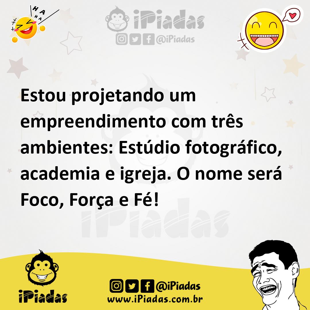 Ilustração de Estou projetando um empreendimento com três ambientes: Estúdio fotográ... no iPiadas