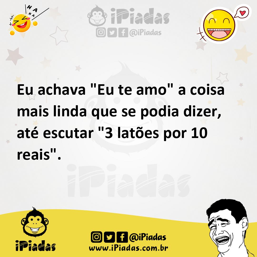 Ilustração de Eu achava "Eu te amo" a coisa mais linda que se podia dizer, até escut... no iPiadas