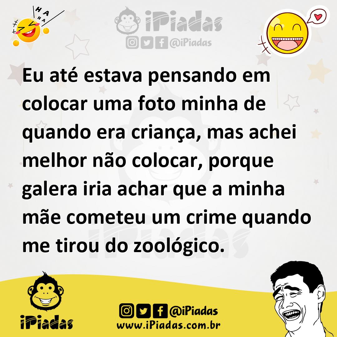 Ilustração de Eu até estava pensando em colocar uma foto minha de quando era criança... no iPiadas