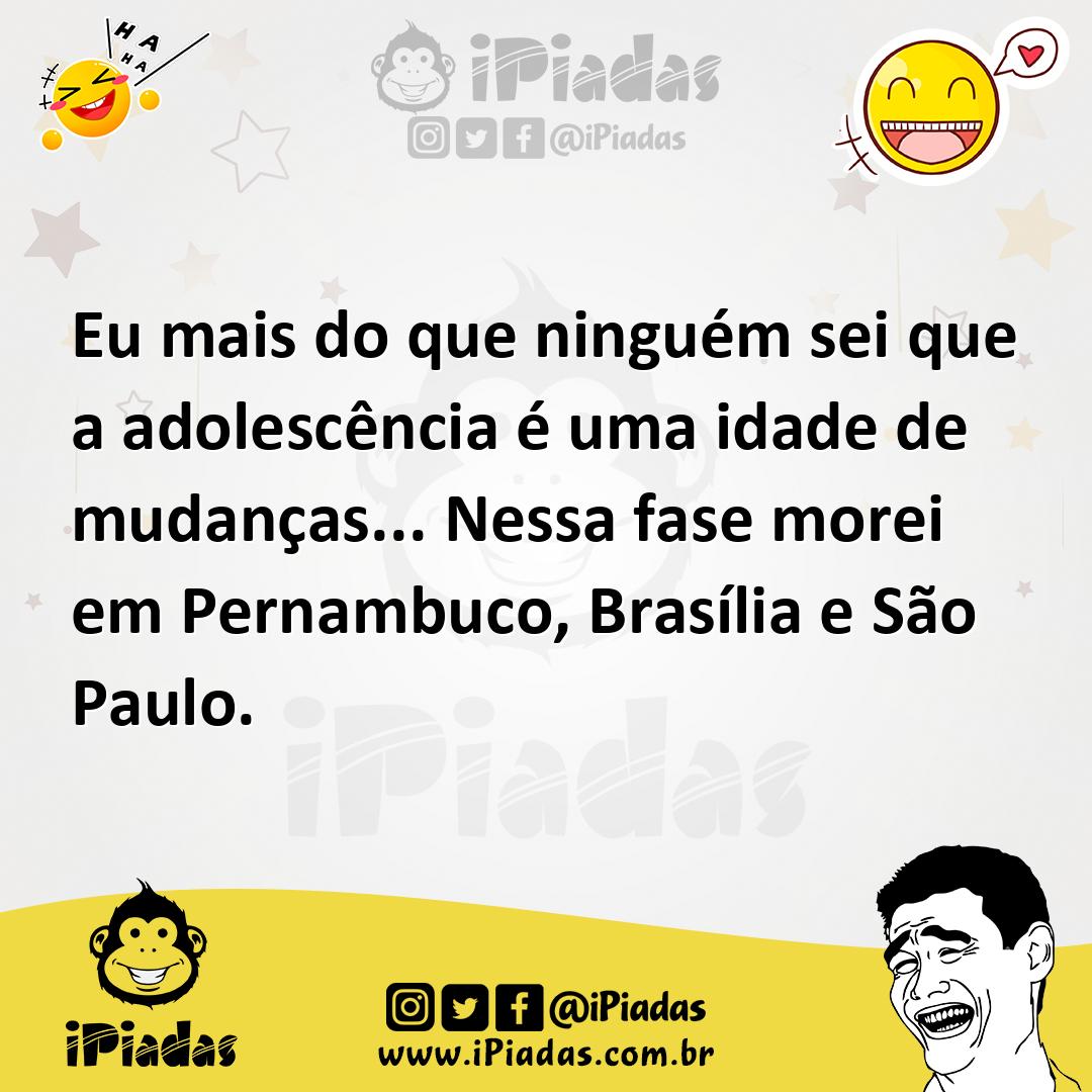 Ilustração de Eu mais do que ninguém sei que a adolescência é uma idade de mudanças.... no iPiadas