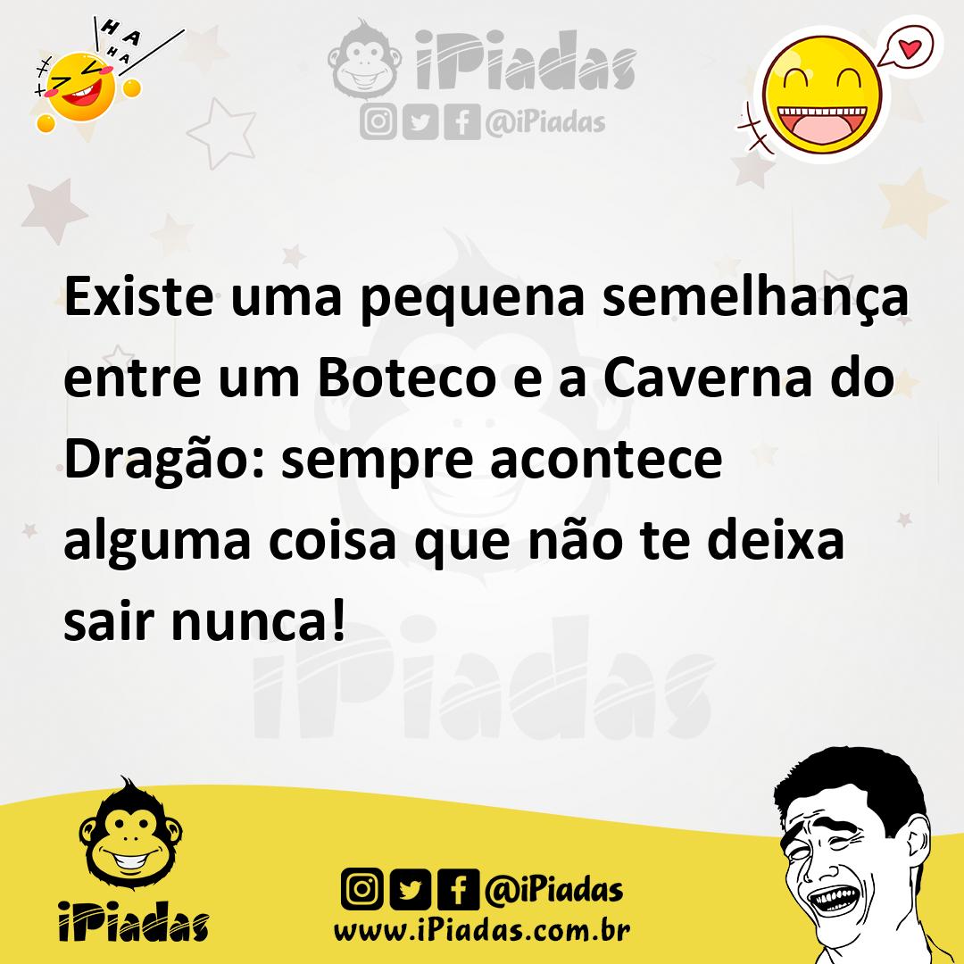 Ilustração de Existe uma pequena semelhança entre um Boteco e a Caverna do Dragão: s... no iPiadas