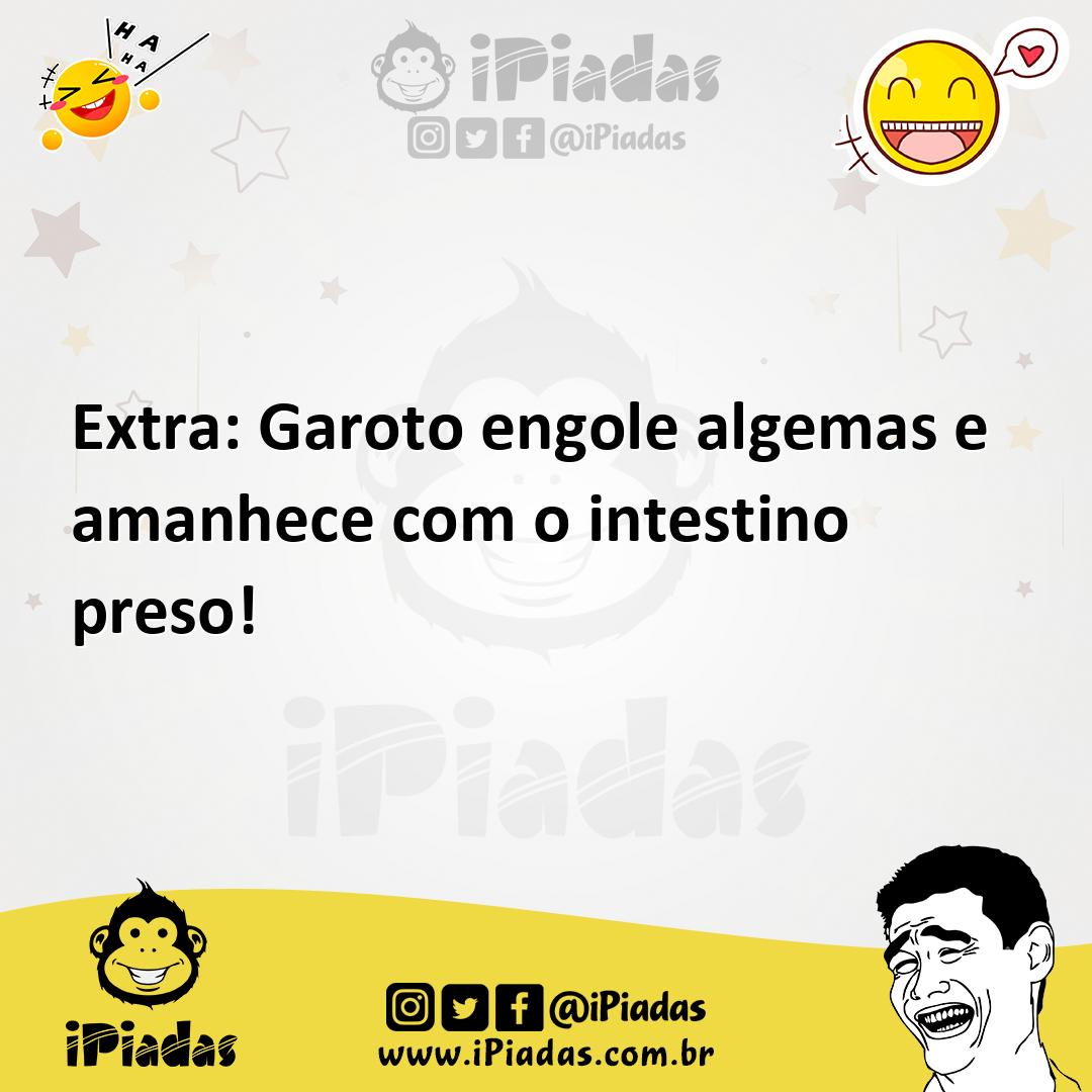 Ilustração de Extra: Garoto engole algemas e amanhece com o intestino preso! no iPiadas