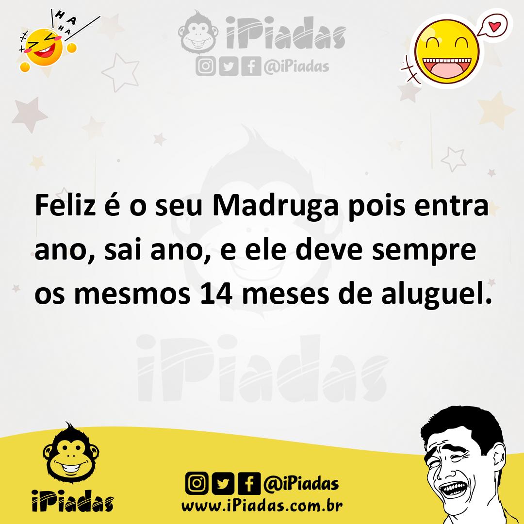 Ilustração de Feliz é o seu Madruga pois entra ano, sai ano, e ele deve sempre os me... no iPiadas