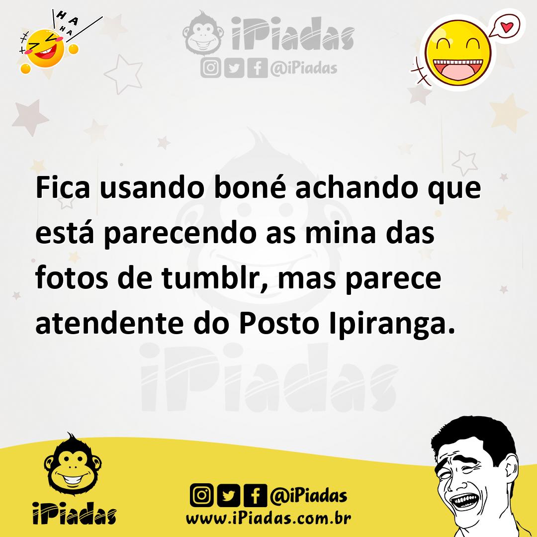Ilustração de Fica usando boné achando que está parecendo as mina das fotos de tumbl... no iPiadas