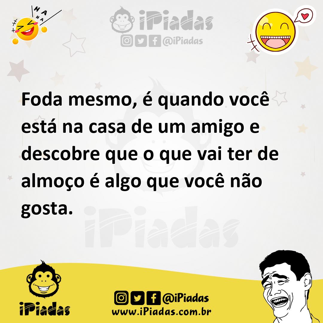 Ilustração de Foda mesmo, é quando você está na casa de um amigo e descobre que o qu... no iPiadas
