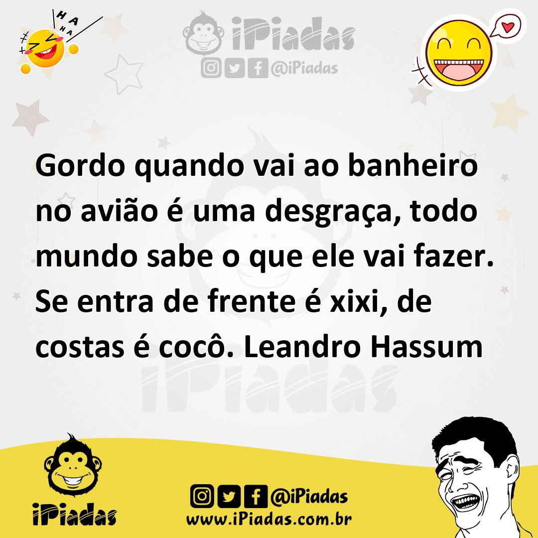 Ilustração de Gordo quando vai ao banheiro no avião é uma desgraça, todo mundo sabe... no iPiadas