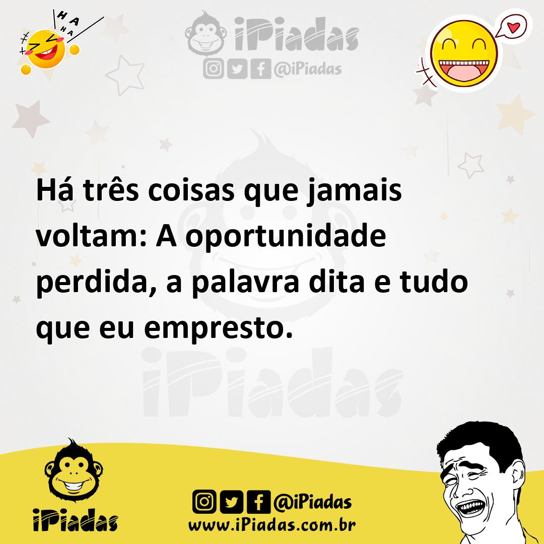 Ilustração de Há três coisas que jamais voltam: A oportunidade perdida, a palavra di... no iPiadas
