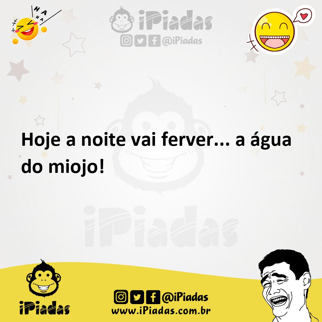 Ilustração de Hoje a noite vai ferver... a água do miojo! no iPiadas