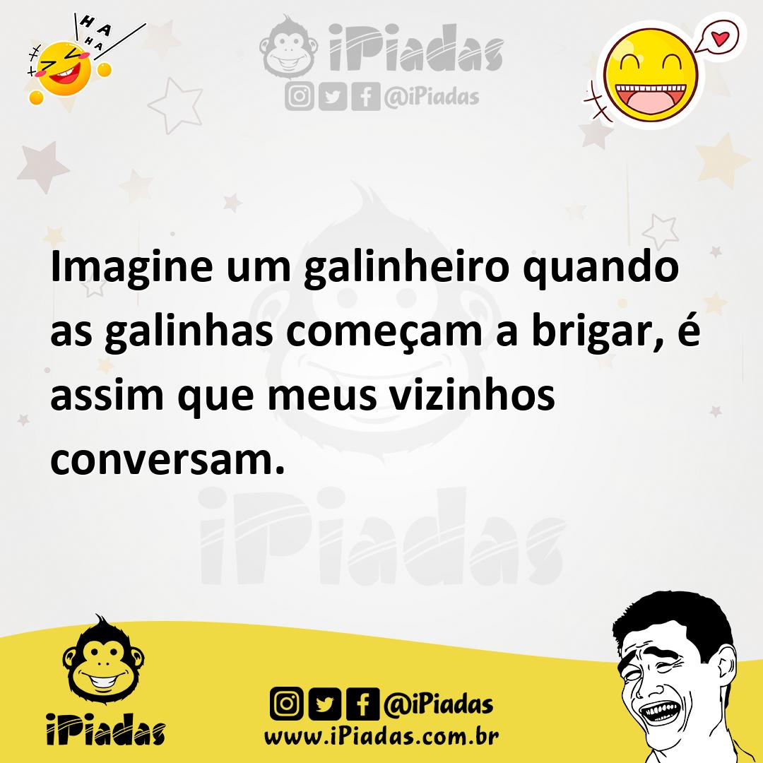 Ilustração de Imagine um galinheiro quando as galinhas começam a brigar, é assim que... no iPiadas