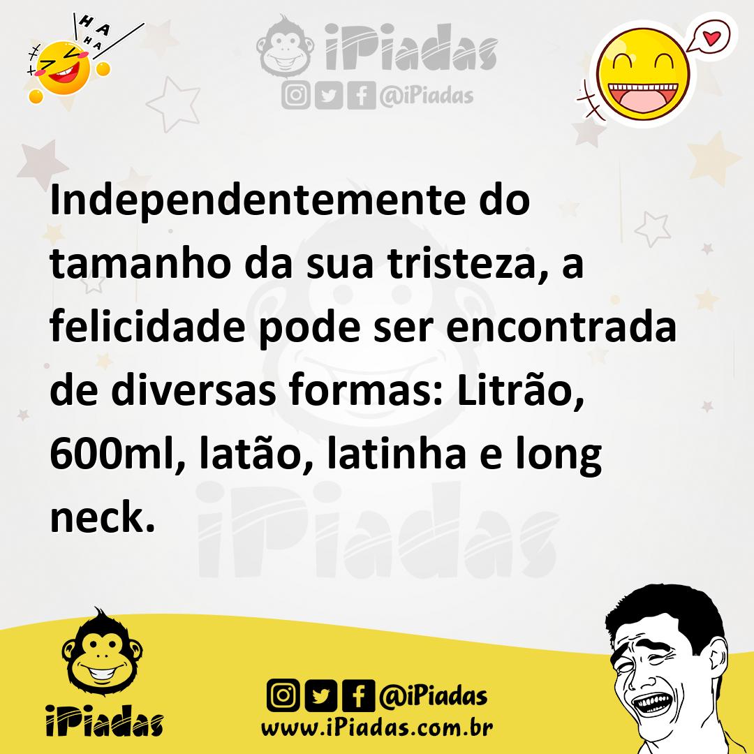 Ilustração de Independentemente do tamanho da sua tristeza, a felicidade pode ser en... no iPiadas