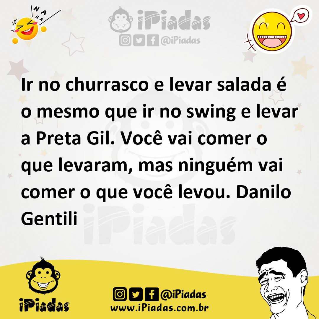 Ilustração de Ir no churrasco e levar salada é o mesmo que ir no swing e levar a Pre... no iPiadas