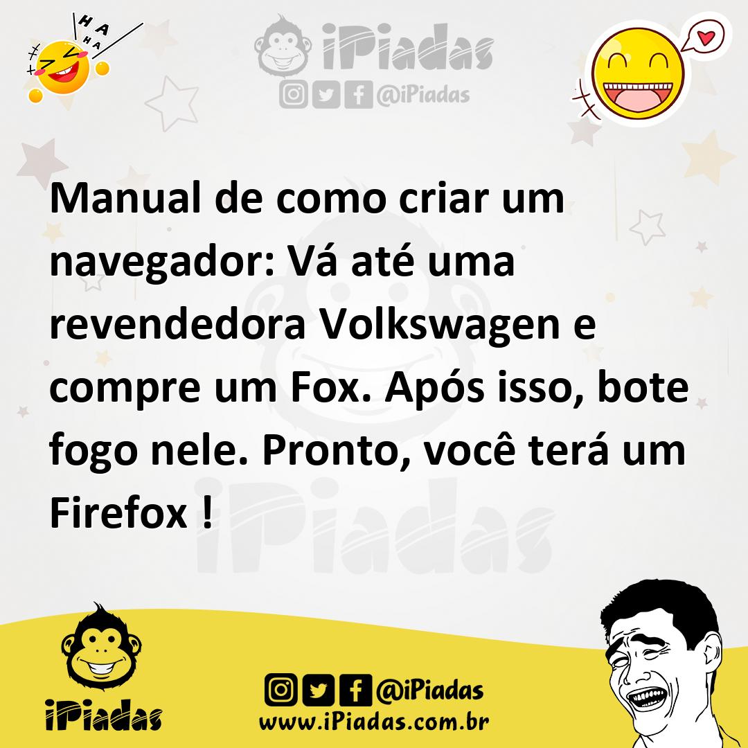 Ilustração de Manual de como criar um navegador: Vá até uma revendedora Volkswagen e... no iPiadas
