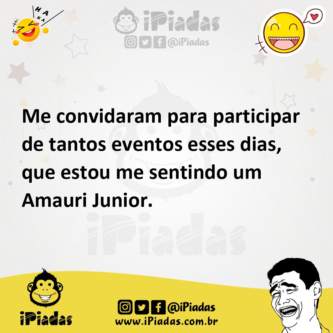 Ilustração de Me convidaram para participar de tantos eventos esses dias, que estou... no iPiadas