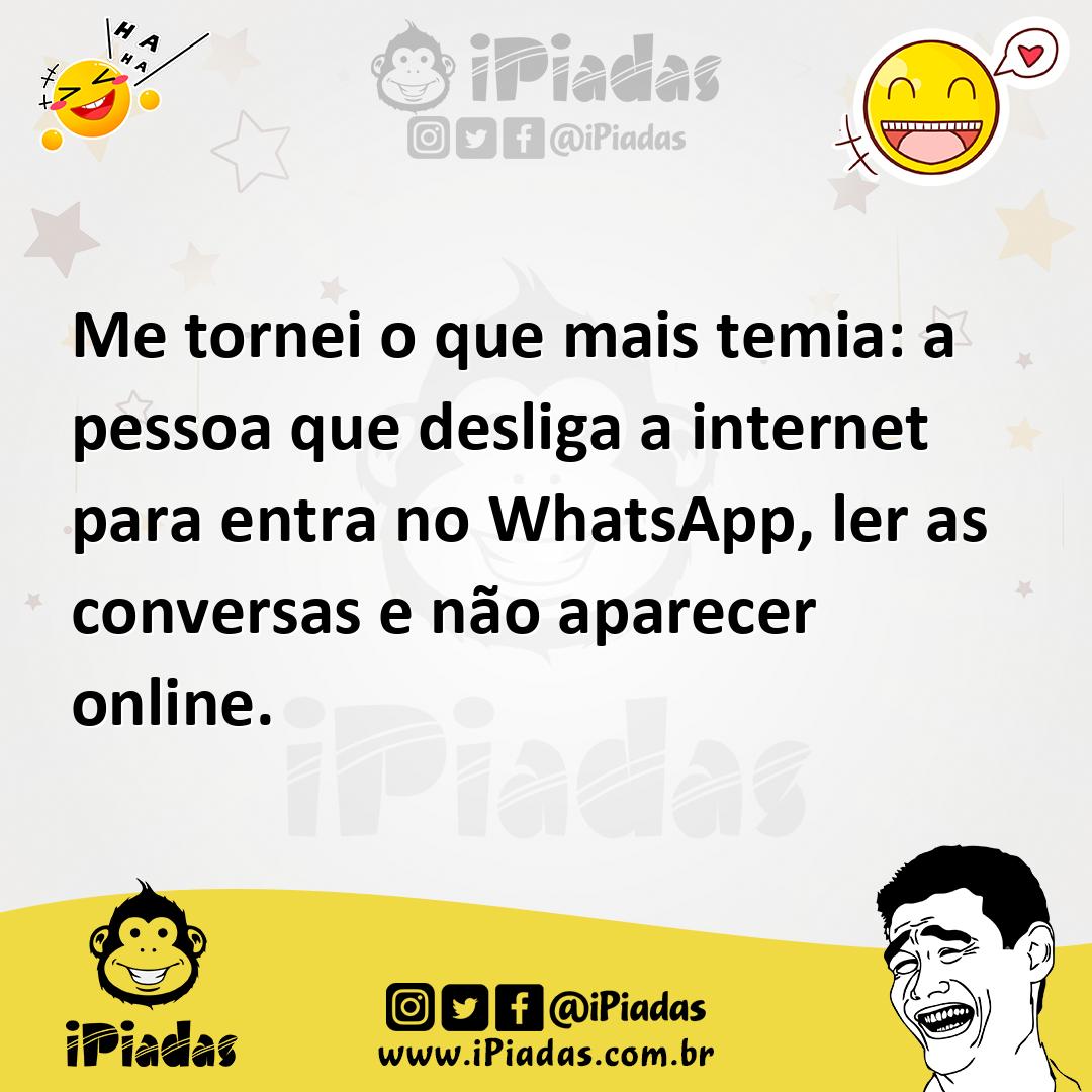 Ilustração de Me tornei o que mais temia: a pessoa que desliga a internet para entra... no iPiadas