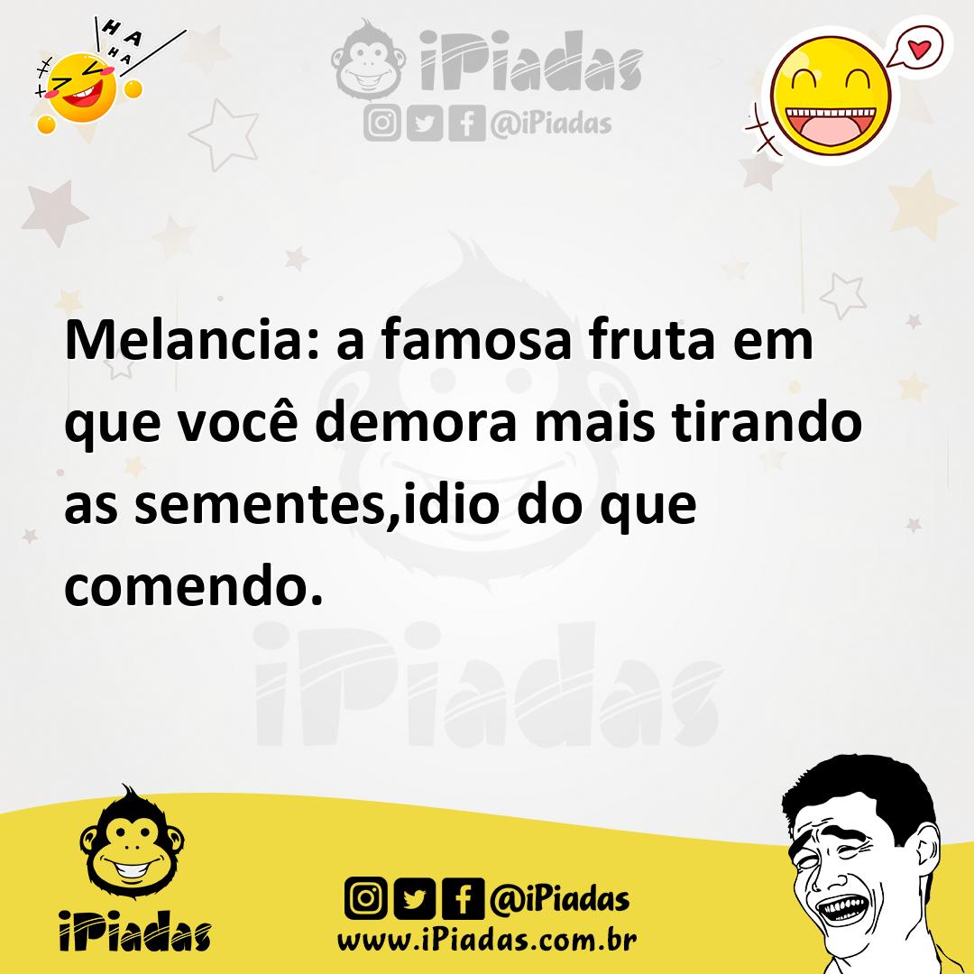 Ilustração de Melancia: a famosa fruta em que você demora mais tirando as sementes,i... no iPiadas