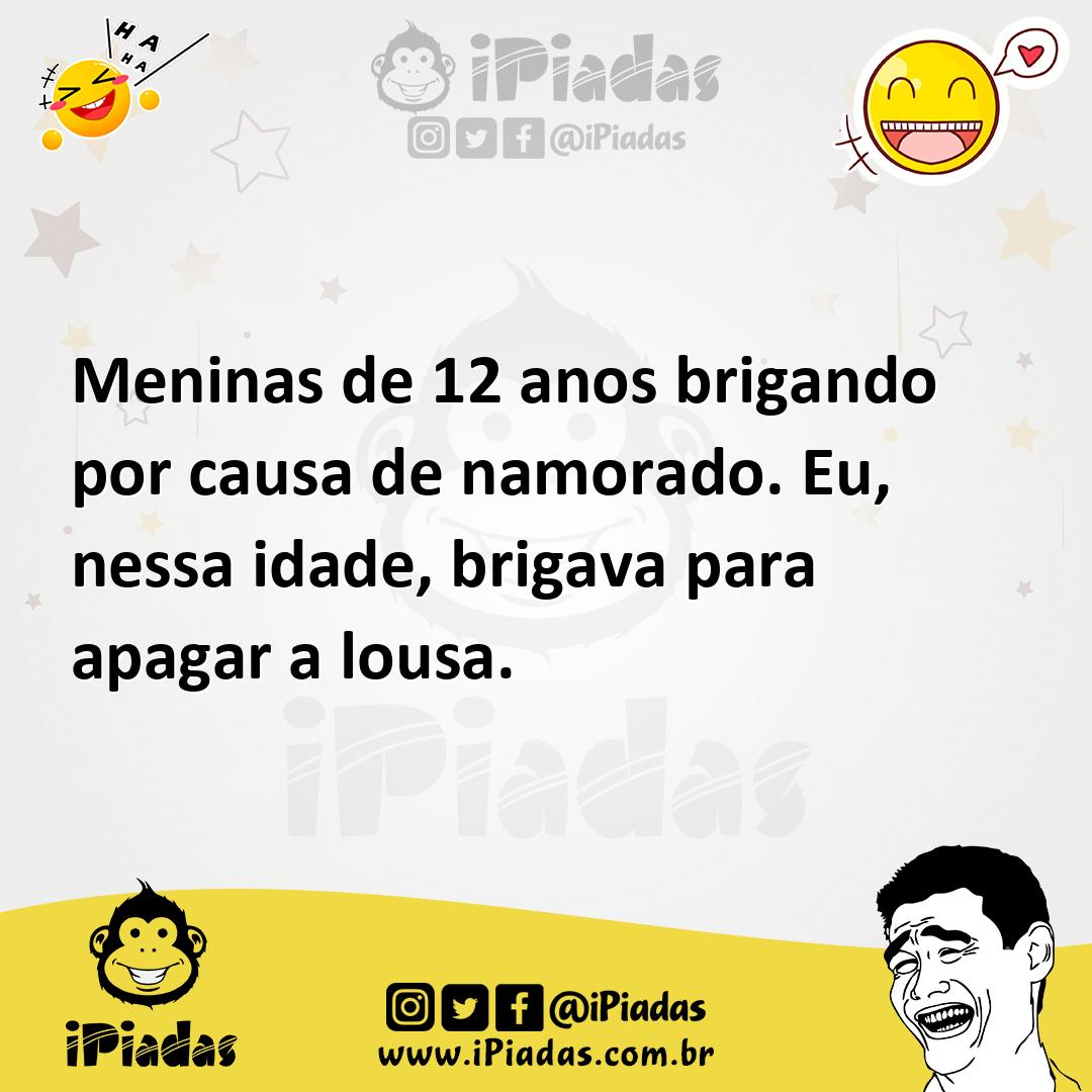 Ilustração de Meninas de 12 anos brigando por causa de namorado. Eu, nessa idade, br... no iPiadas