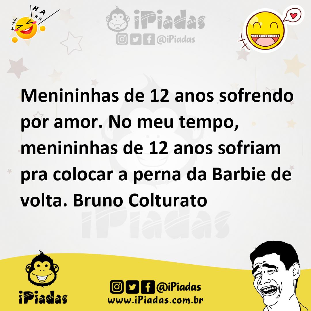 Ilustração de Menininhas de 12 anos sofrendo por amor. No meu tempo, menininhas de 1... no iPiadas