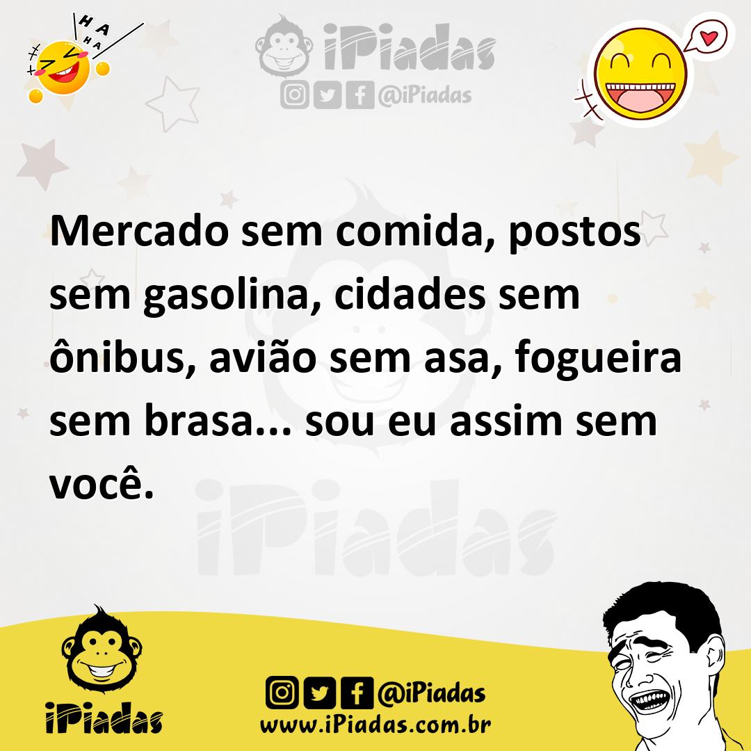 Ilustração de Mercado sem comida, postos sem gasolina, cidades sem ônibus, avião sem... no iPiadas