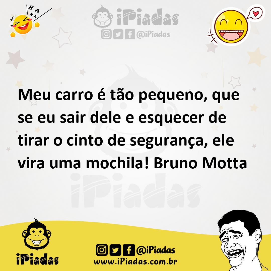 Ilustração de Meu carro é tão pequeno, que se eu sair dele e esquecer de tirar o cin... no iPiadas
