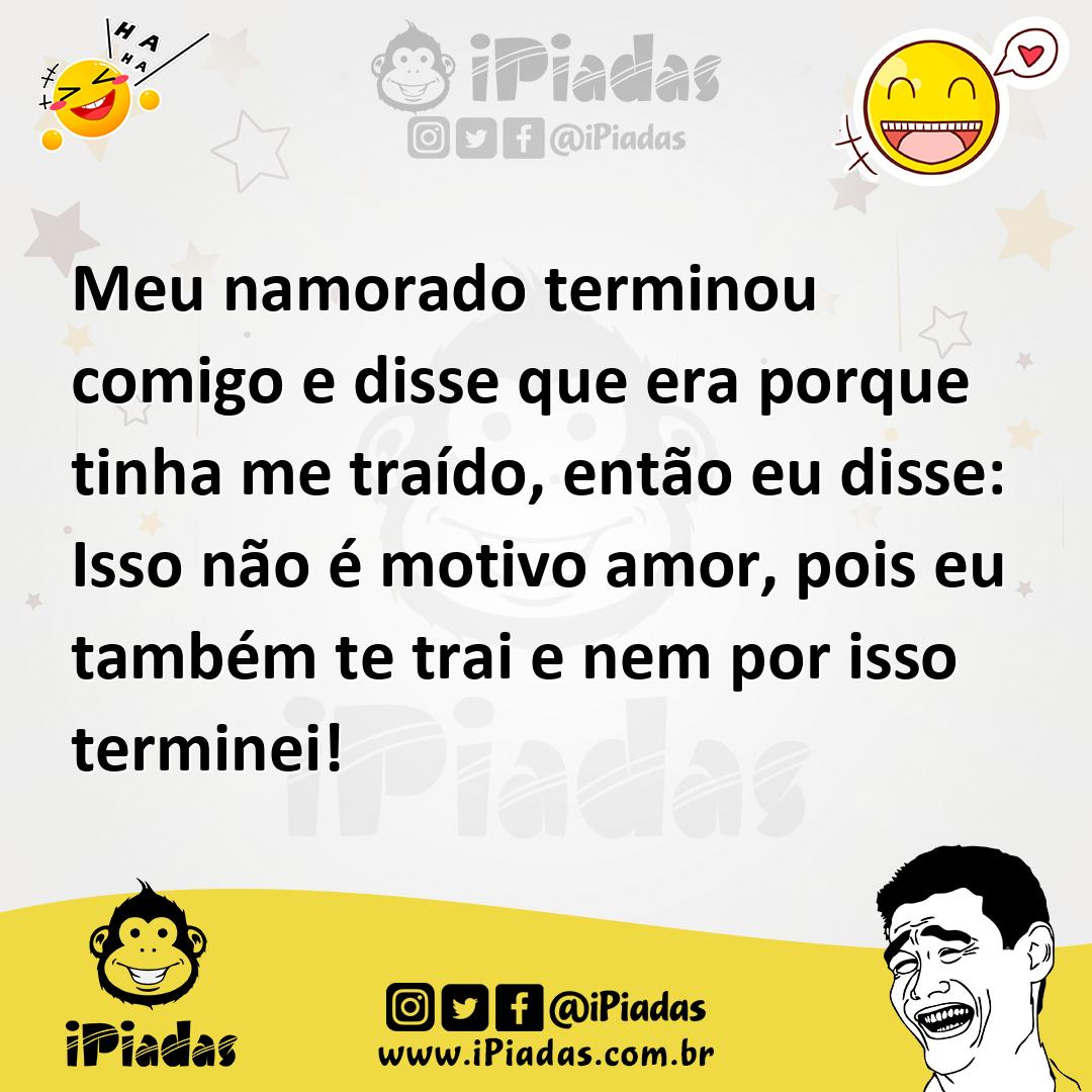 Ilustração de Meu namorado terminou comigo e disse que era porque tinha me traído, e... no iPiadas