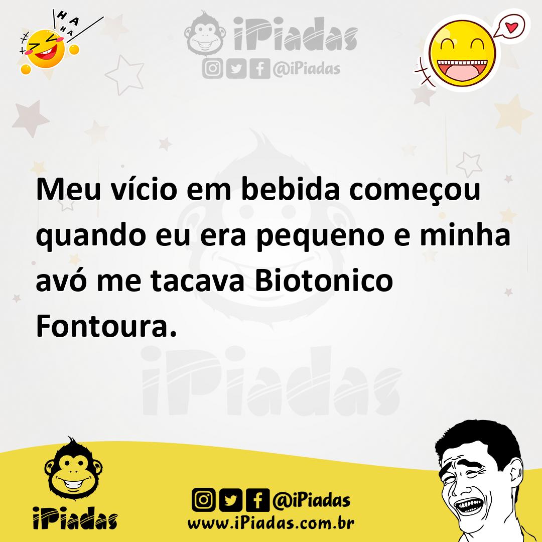 Ilustração de Meu vício em bebida começou quando eu era pequeno e minha avó me tacav... no iPiadas