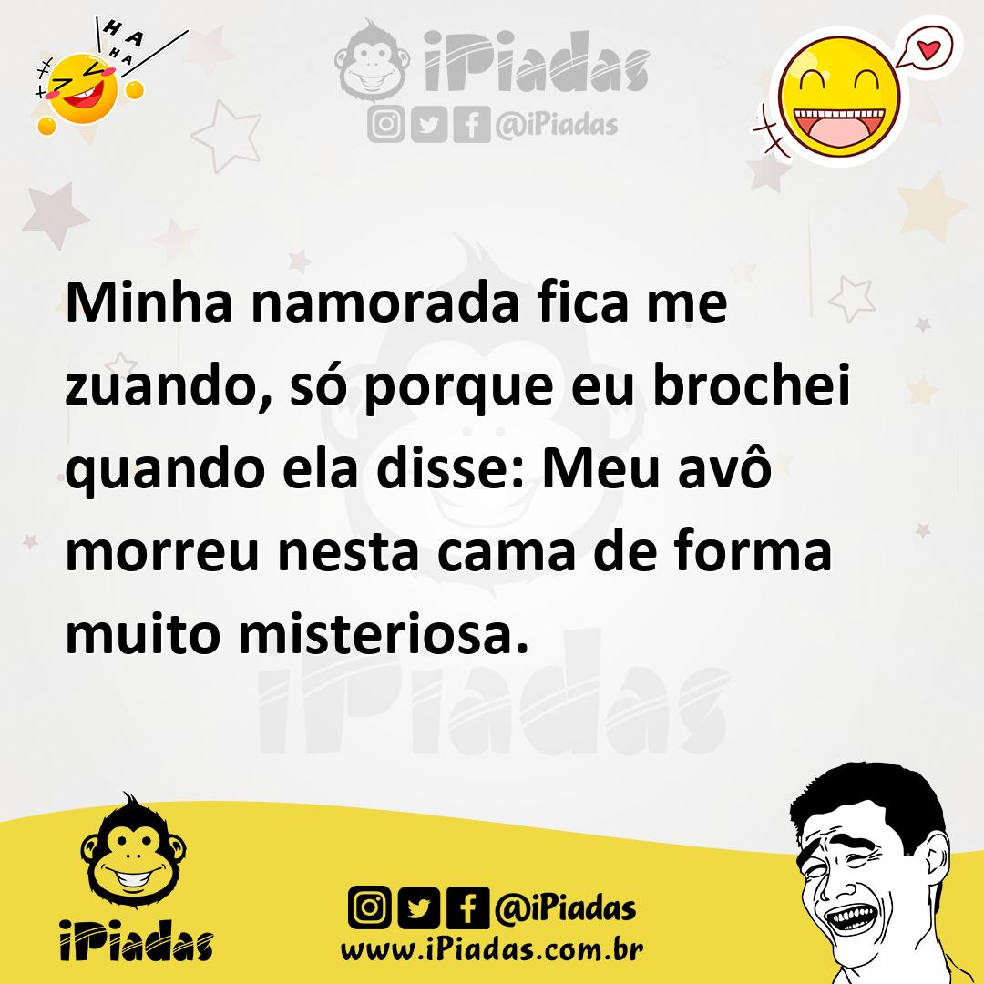 Ilustração de Minha namorada fica me zuando, só porque eu brochei quando ela disse:... no iPiadas